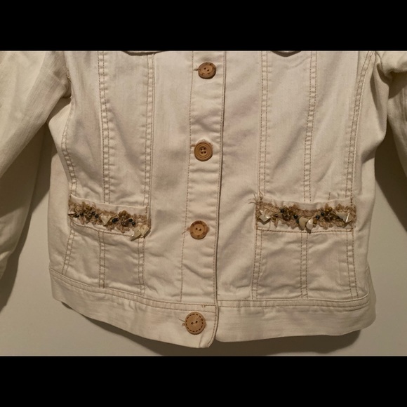 Ruby Rd. Jacket with Seashell & Bead Trim - Picture 3 of 5